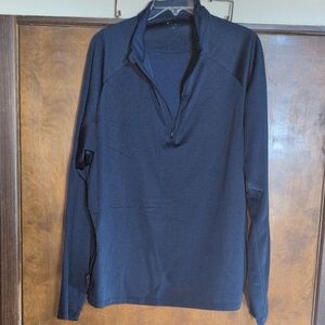 7 Diamonds Men's Navy Blue Quarter-Zip Pullover Size Large